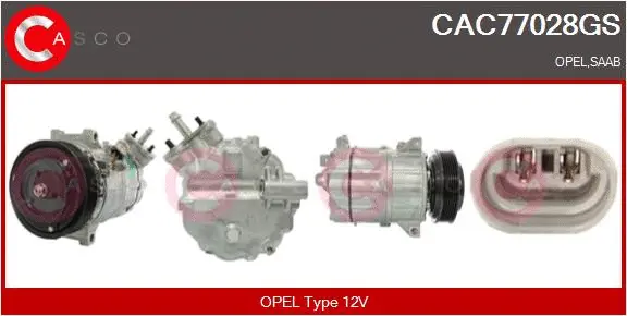 Compressor, air conditioning (CAC77028GS)