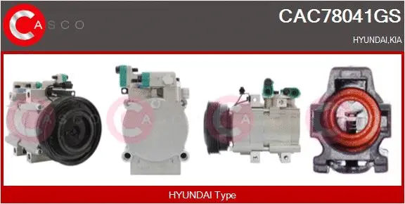 Compressor, air conditioning (CAC78041GS)