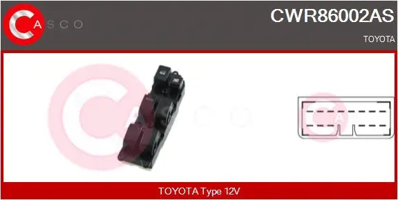 Switch, window regulator (CWR86002AS)