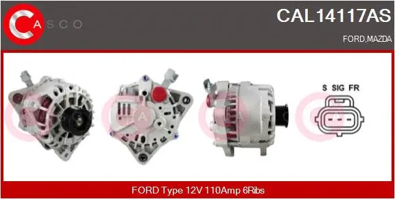 Alternator (CAL14117AS)