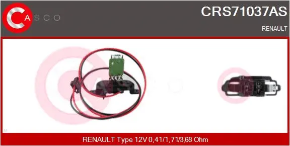 Resistor, interior blower (CRS71037AS)