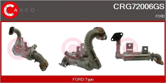 Cooler, exhaust gas recirculation (CRG72006GS)