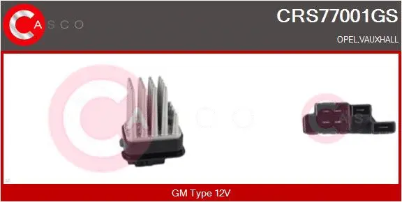 Resistor, interior blower (CRS77001GS)