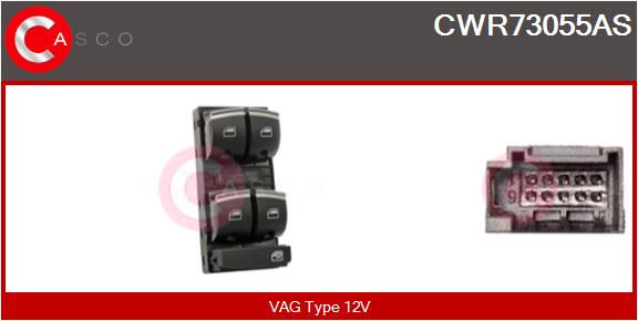 Switch, window regulator (CWR73055AS)