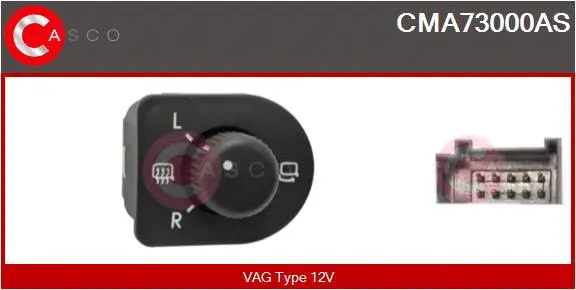 Switch, exterior rearview mirror adjustment (CMA73000AS)