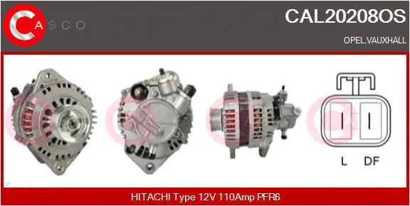 Alternator (CAL20208OS)