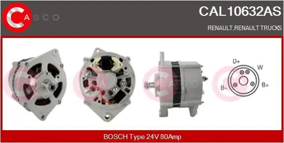 Alternator (CAL10632AS)
