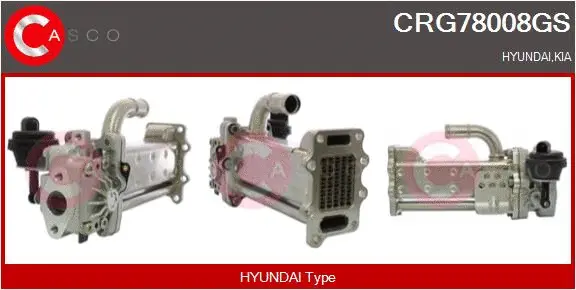 Cooler, exhaust gas recirculation (CRG78008GS)