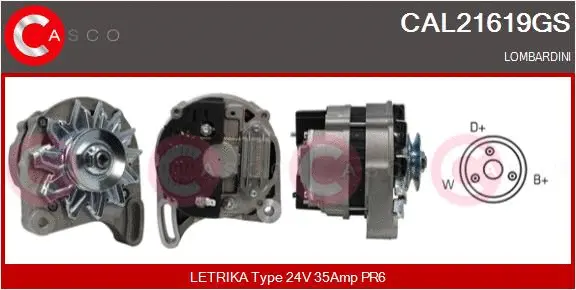 Alternator (CAL21619GS)