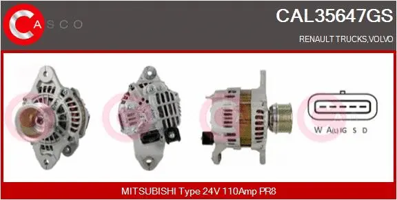 Alternator (CAL35647GS)