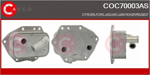 Oil Cooler, engine oil (COC70003AS)