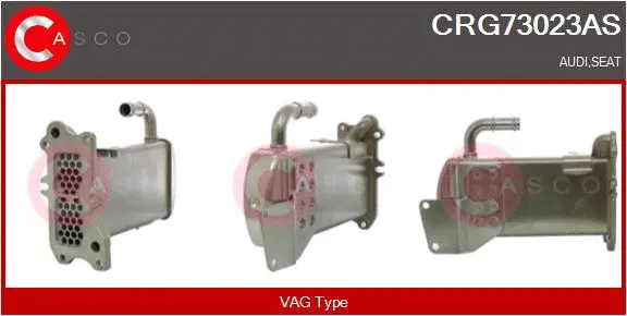Cooler, exhaust gas recirculation (CRG73023AS)