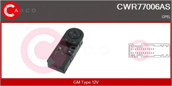 Switch, window regulator (CWR77006AS)