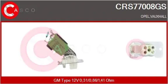 Resistor, interior blower (CRS77008GS)