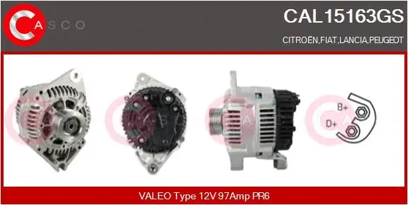 Alternator (CAL15163GS)