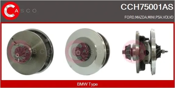 Core assembly, turbocharger (CCH75001AS)