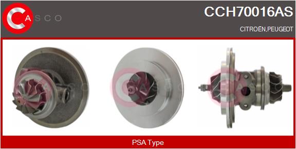 Core assembly, turbocharger (CCH70016AS)