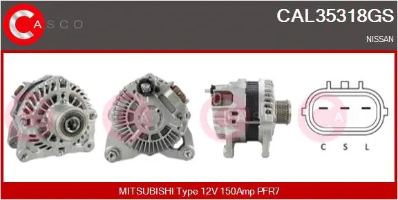 Alternator (CAL35318GS)