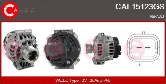 Alternator (CAL15123GS)