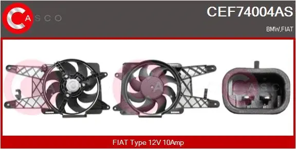 Electric Motor, radiator fan (CEF74004AS)