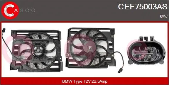 Electric Motor, radiator fan (CEF75003AS)