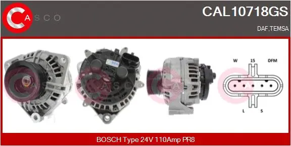 Alternator (CAL10718GS)