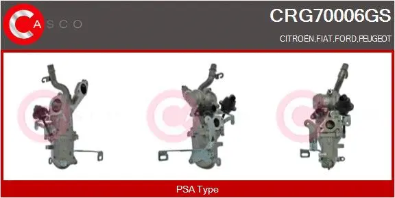 Cooler, exhaust gas recirculation (CRG70006GS)