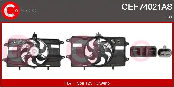 Electric Motor, radiator fan (CEF74021AS)