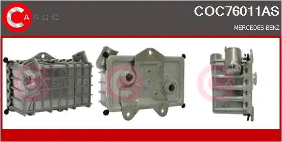 Oil Cooler, engine oil (COC76011AS)