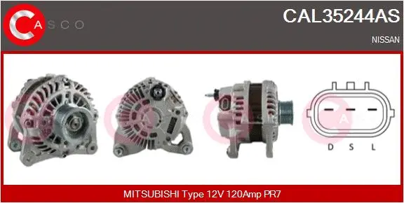 Alternator (CAL35244AS)