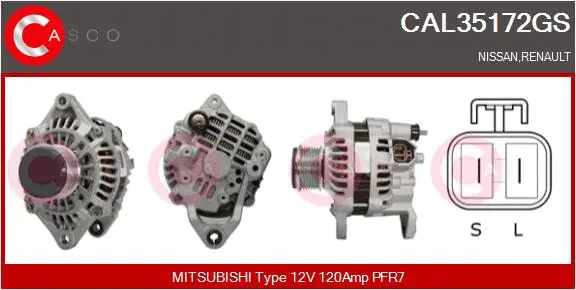 Alternator (CAL35172GS)