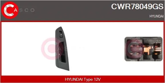Switch, window regulator (CWR78049GS)