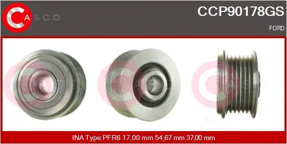 Belt Pulley, alternator (CCP90178GS)