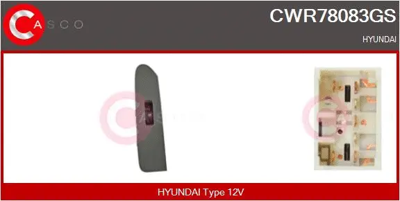 Switch, window regulator (CWR78083GS)