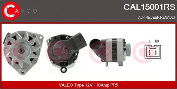 Alternator (CAL15001RS)