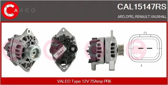Alternator (CAL15147RS)