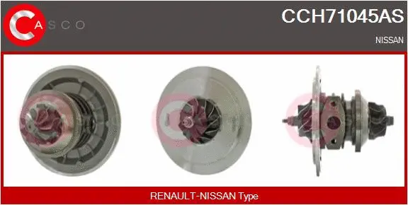 Core assembly, turbocharger (CCH71045AS)