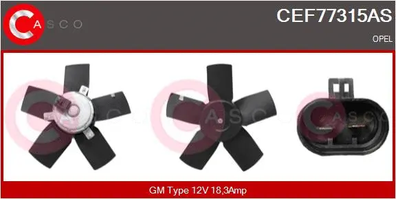 Fan, engine cooling (CEF77315AS)