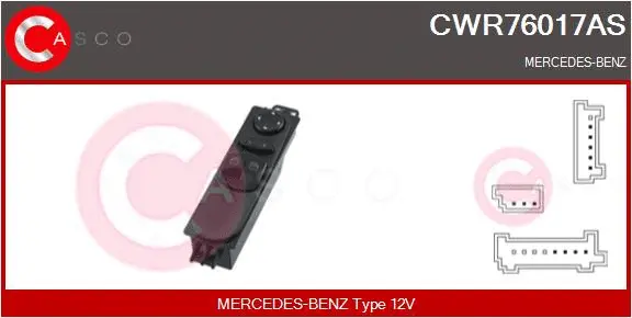 Switch, window regulator (CWR76017AS)