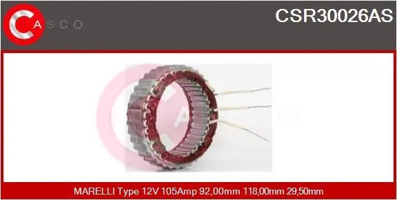 Stator, alternator (CSR30026AS)