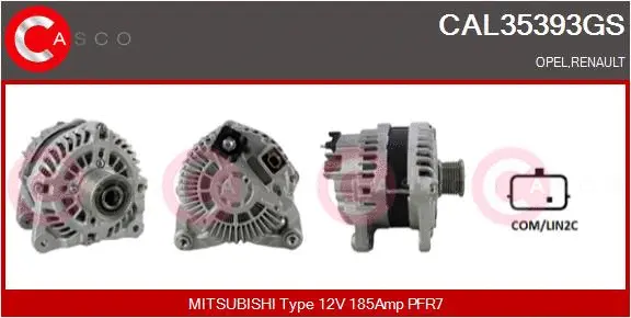 Alternator (CAL35393GS)