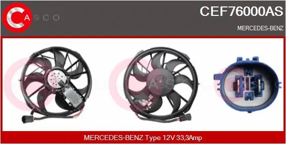 Electric Motor, radiator fan (CEF76000AS)