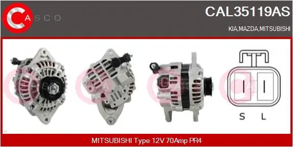 Alternator (CAL35119AS)