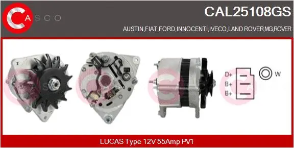 Alternator (CAL25108GS)