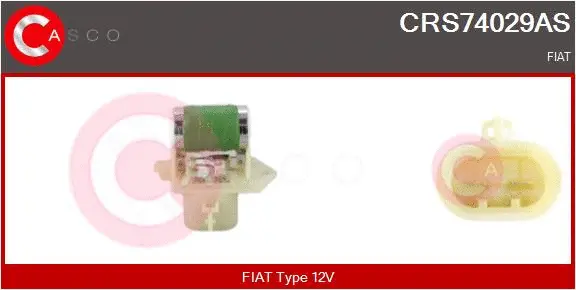 Series resistor, electric motor (radiator fan) (CRS74029AS)