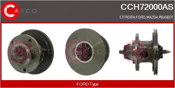 Core assembly, turbocharger (CCH72000AS)