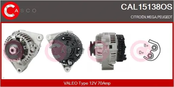 Alternator (CAL15138OS)