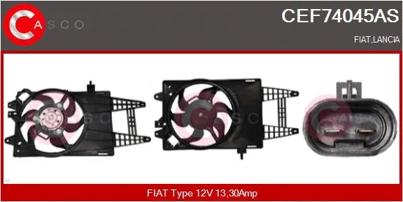 Electric Motor, radiator fan (CEF74045AS)