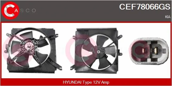 Electric Motor, radiator fan (CEF78066GS)