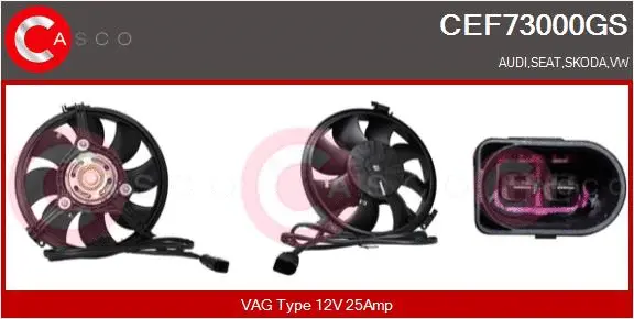 Electric Motor, radiator fan (CEF73000GS)